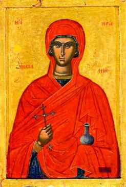 Bizantyjska ikona przedstawiająca Marię Magdalenę. Źródło: Wikipedia
