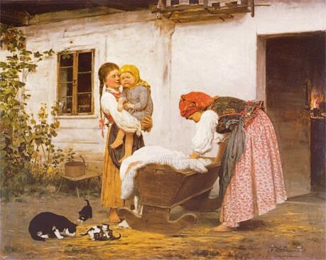 Nie bec Stachu, pójdziesz lulu, Antoni Kozakiewicz, 1878. Lwowska Galeria Sztuki