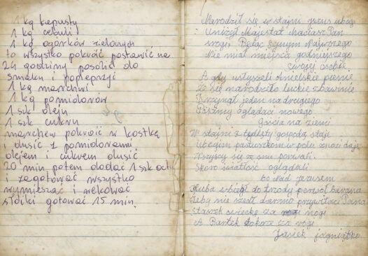 Zeszyt Zofii Kucharczyk (1933–2022), śpiewaczki z Gałek k. Rosinowa. Skan: Rosik