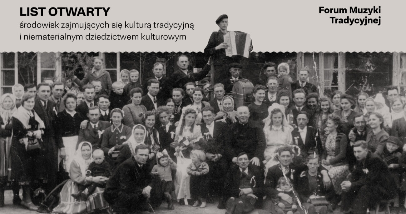 List otwarty środowisk zajmujących się kulturą tradycyjną i niematerialnym dziedzictwem kulturowym | USTAWA O ZESPOŁACH LUDOWYCH