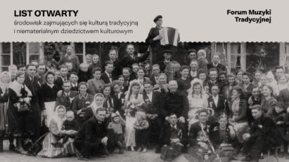 List otwarty środowisk zajmujących się kulturą tradycyjną i niematerialnym dziedzictwem kulturowym | USTAWA O ZESPOŁACH LUDOWYCH